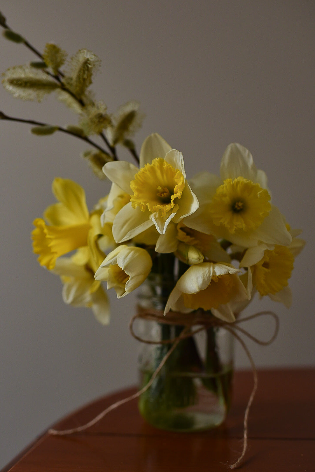 Daffodil Mason Jar Bunch