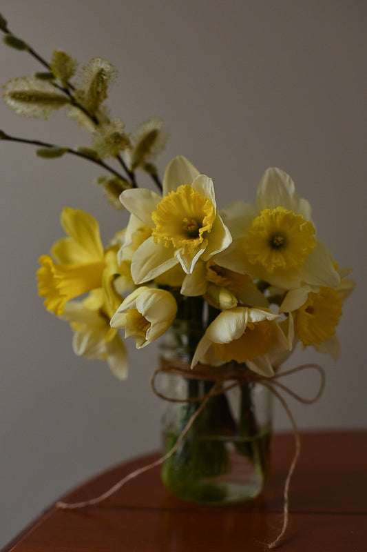 Daffodil Mason Jar Bunch
